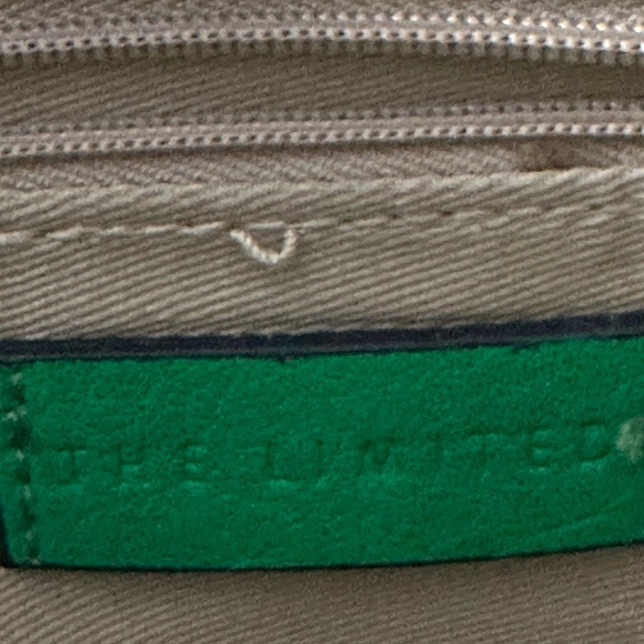The Limited, Emerald Green, Gold accent Clutch, Faux Leather. - Picture 6 of 7
